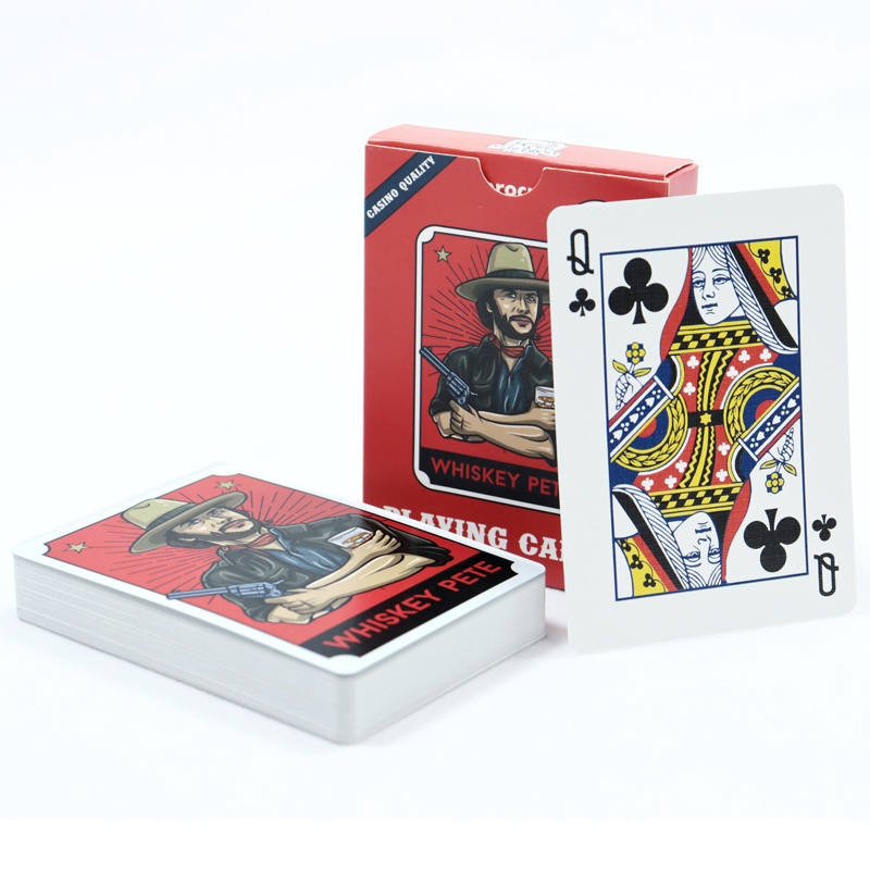 Custom Printing Playing Cards Cowboy Style Paper Poker Game Cards Personalized Recreation Playing Cards with box