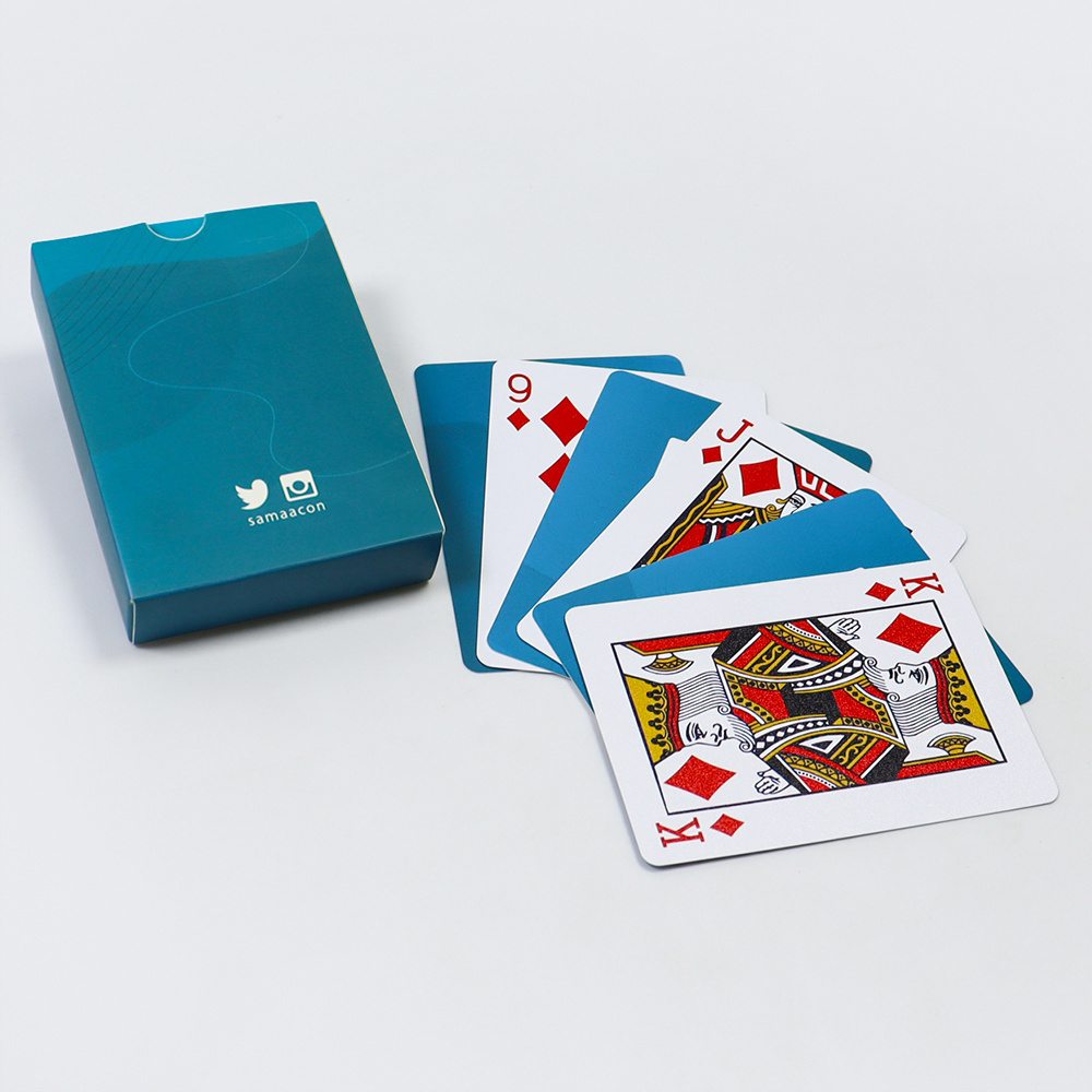 Manufacture Waterproof Casino Plastic 52 Deck Playing Poker Card Custom Design Printing Playing Cards Logo