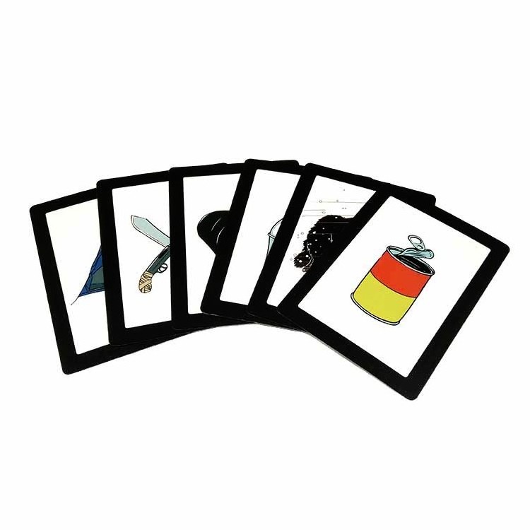 Custom printed children survive card game funny memory game flash cards