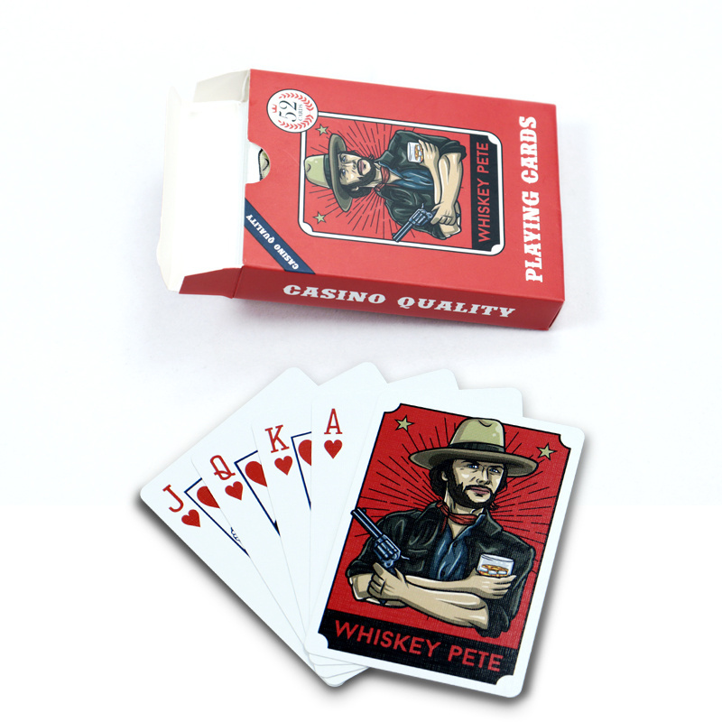 Custom Printing Playing Cards Cowboy Style Paper Poker Game Cards Personalized Recreation Playing Cards with box