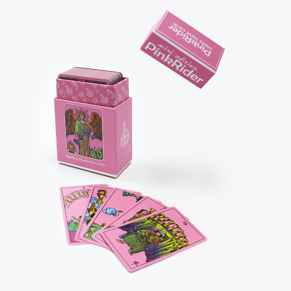 Custom eco friendly recyclable luxury durable paper board game tarot playing cards