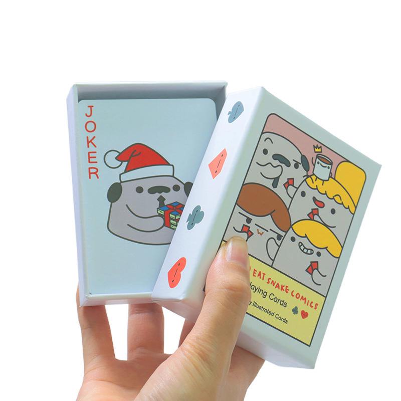 Custom Design Animal cartoon dog Playing Cards Pvc Master printing plastic waterproof Playing Cards Deck