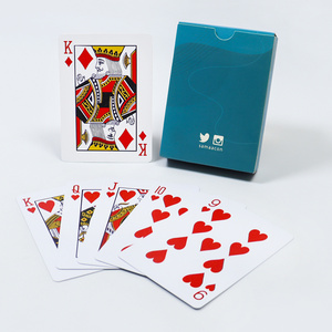 Manufacture Waterproof Casino Plastic 52 Deck Playing Poker Card Custom Design Printing Playing Cards Logo