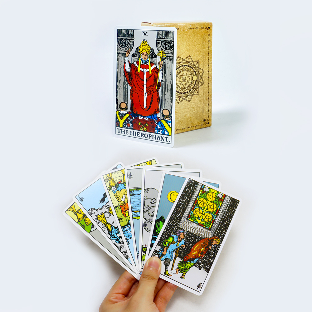 Wholesale Price Tarot Cards With Guidebook Custom Printing Different languages Tarot Cards deck best English tarot cards