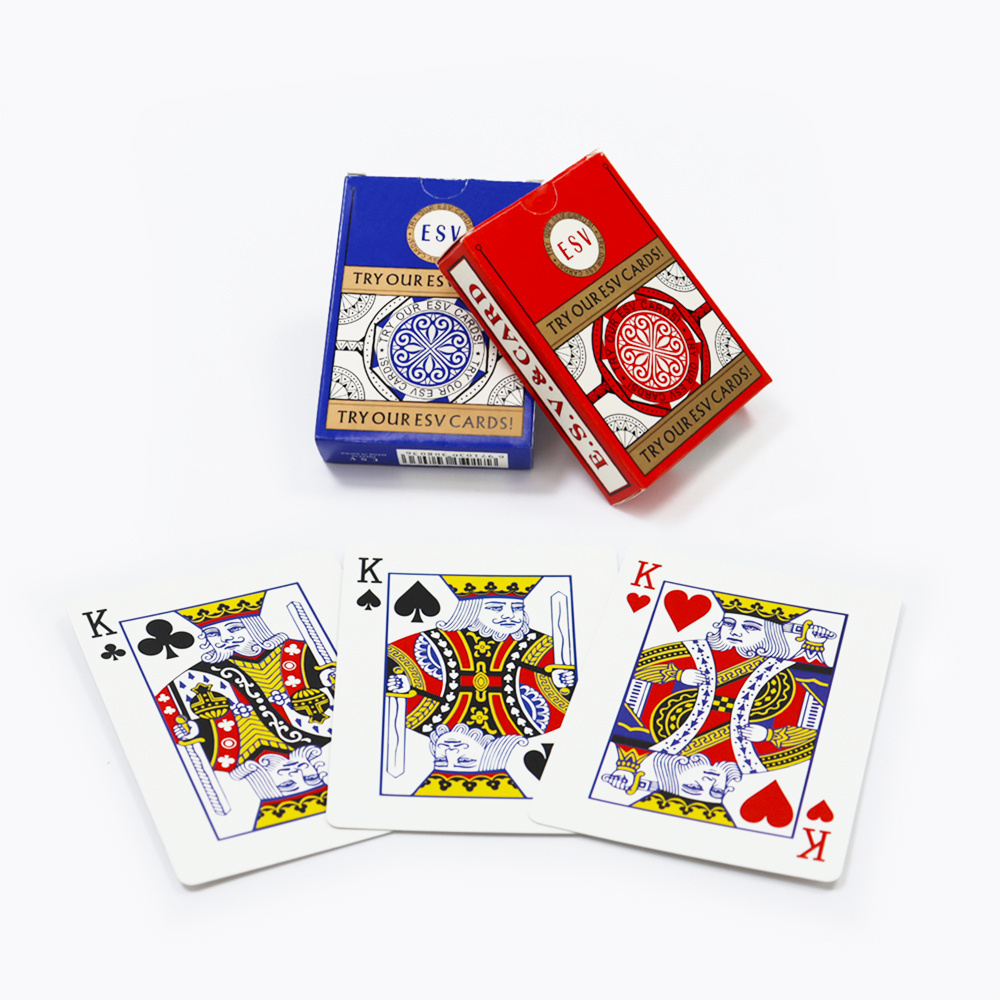 Custom Durable High Quality Playing Cards Wholesale Cheap Price Paper Playing Cards Casino Entertainment Supplies