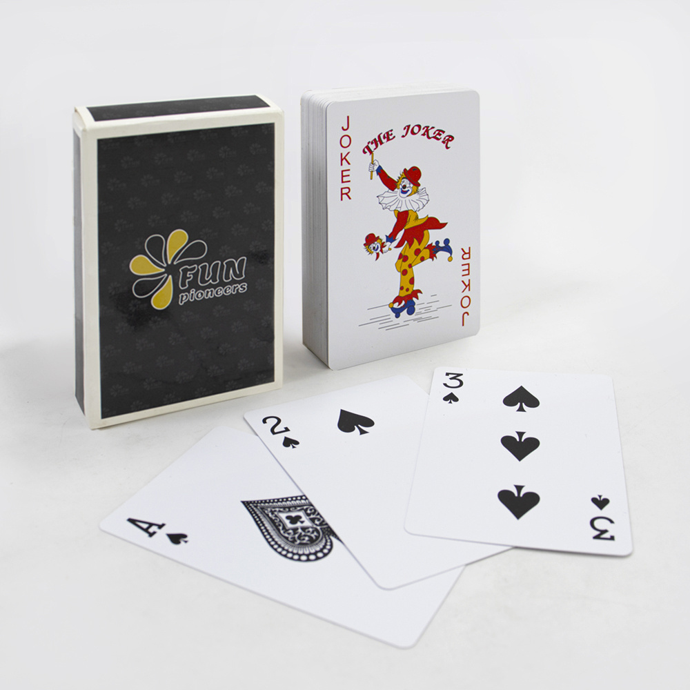 Custom oem waterproof playing card printing durable plastic playing card with own logo design in bulk