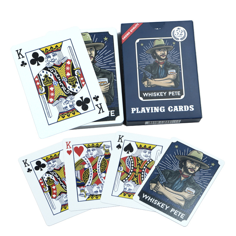 Factory Printed west cowboy style playing cards poker design personalized paper playing cards deck for adult