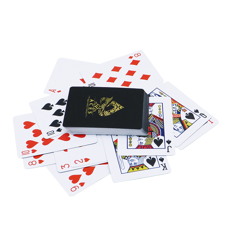 Entertainment customized casino poker playing cards with JETTON