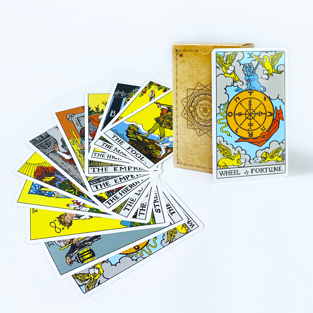 Wholesale Price Tarot Cards With Guidebook Custom Printing Different languages Tarot Cards deck best English tarot cards