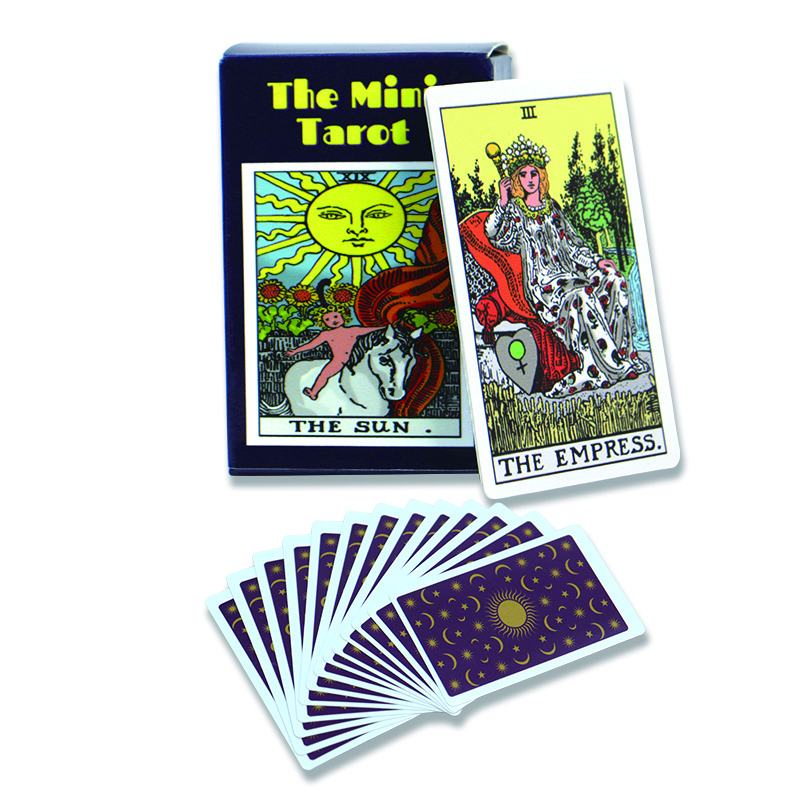 Custom printing tarot card decks Factory manufacturing classic mini tarot card family Divination card game