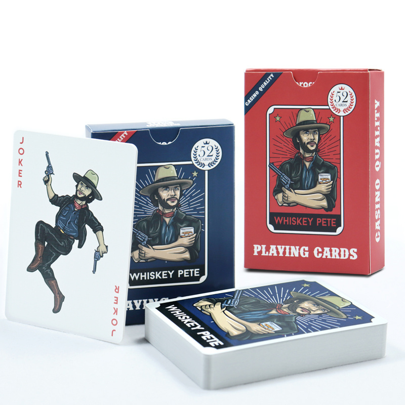 Factory Printed west cowboy style playing cards poker design personalized paper playing cards deck for adult