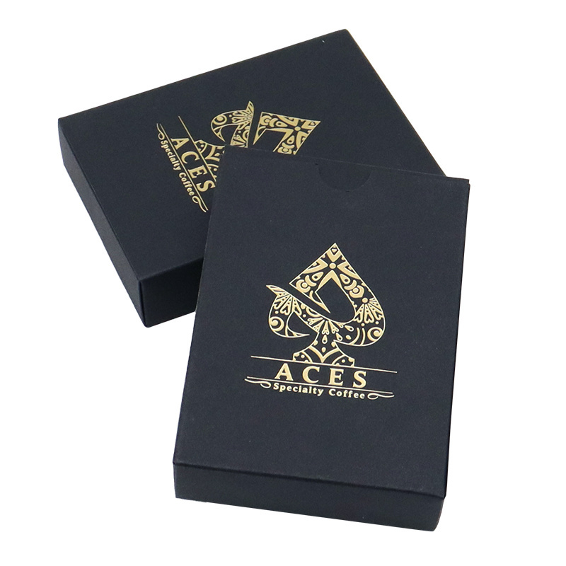 Textured Gold Foil Angel Print Poker Plastic Playing Cards Custom Design Bridge Size Playing Cards