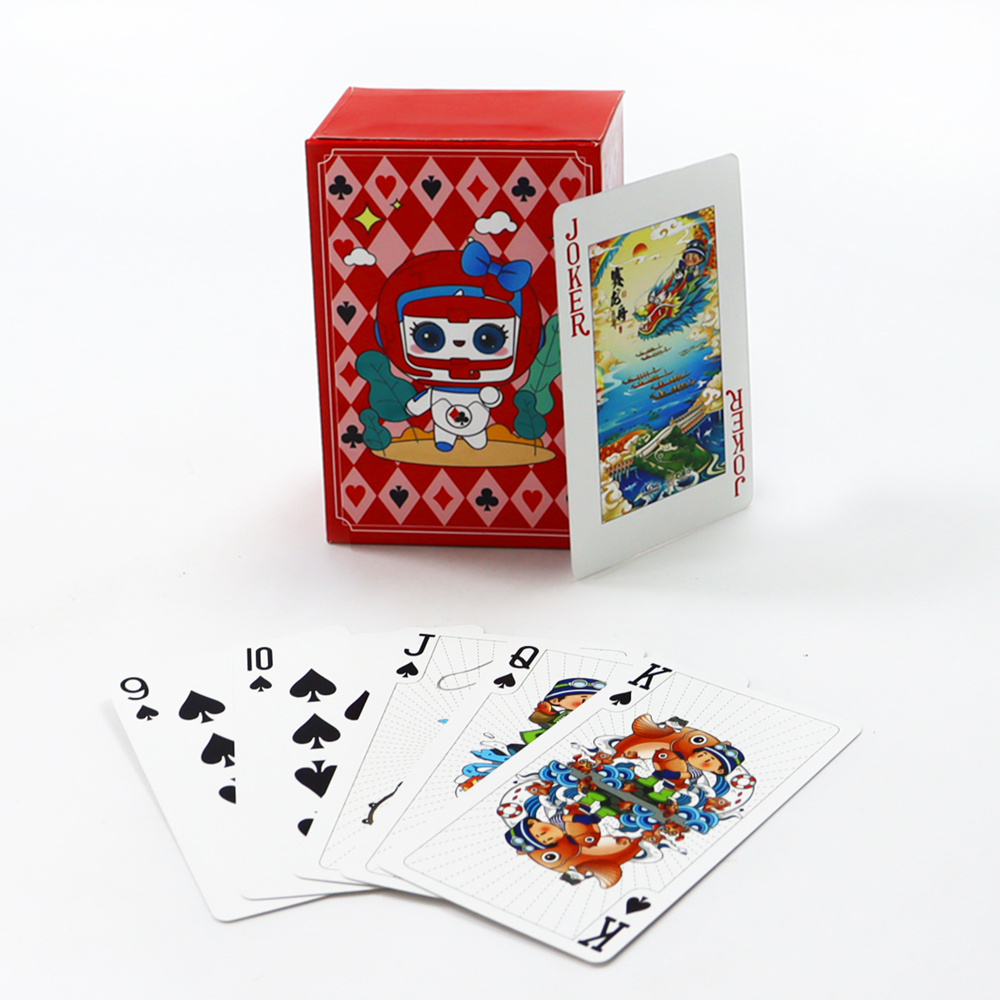 Manufacturers high quality playing cards tow set Factory printed Germany 310 gsm black core paper poker playing cards