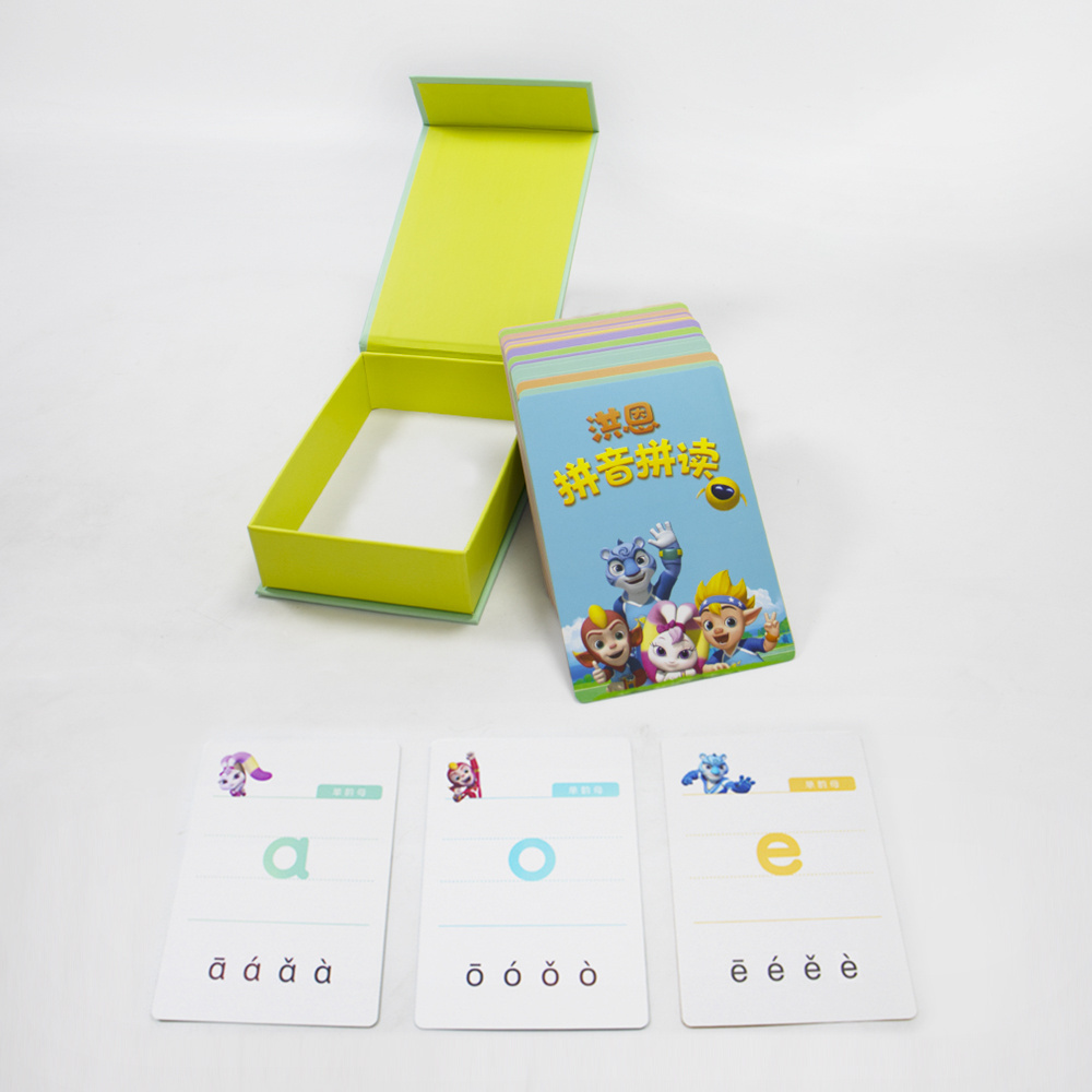 Kids baby playing game custom dry wipe erase english exercise math multiplication learning flash card