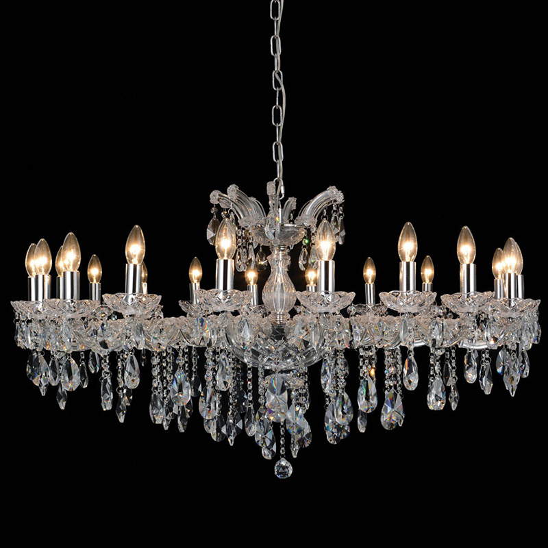 European style living room three layers crystal chandelier hotel lobby decoration lamp club cafe ceiling lighting fixture