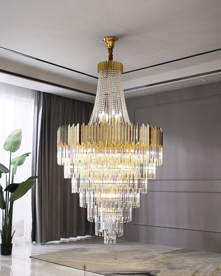 Modern Crystal Gold Chandelier Lighting LED Lamp Living Room Bedroom Decor Chandeliers Kitchen Indoor Light Fixtures