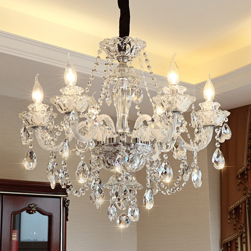 Luxury crystal chandeliers modern glass hanging lamps living room hotel decorative ceiling lighting pendant chandelier lights