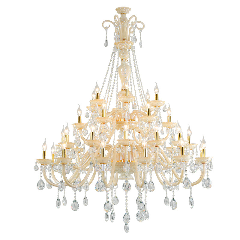 Big Chandelier Lighting Stairway High Ceiling Chandeliers Lighting Fixture Lamp Staircase Chandelier Crystal Light Living Room