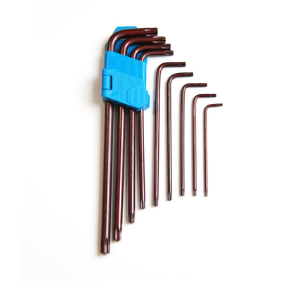 Factory direct sale Allen Key Wrench T10 - T50 Hex Key Set S2 Tool Steel Allen Torx Key Wrench