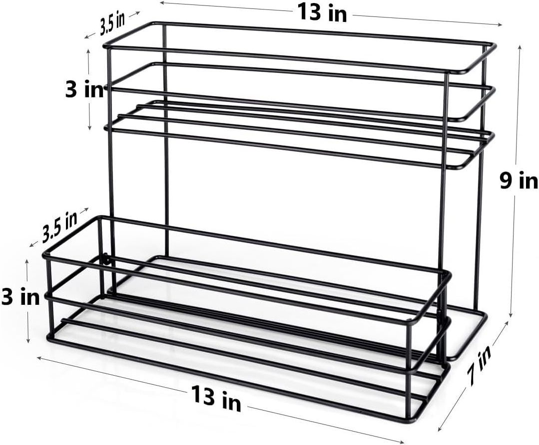 Coffee syrup rack for coffee bar, kitchen, wine rack syrup, wine and cruet shelf