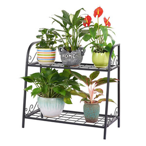 Metal Plant Stand Indoor Tall Corner Plant Shelf Outdoor Patio Shelves for Multiple Plants Holder Flower Rack