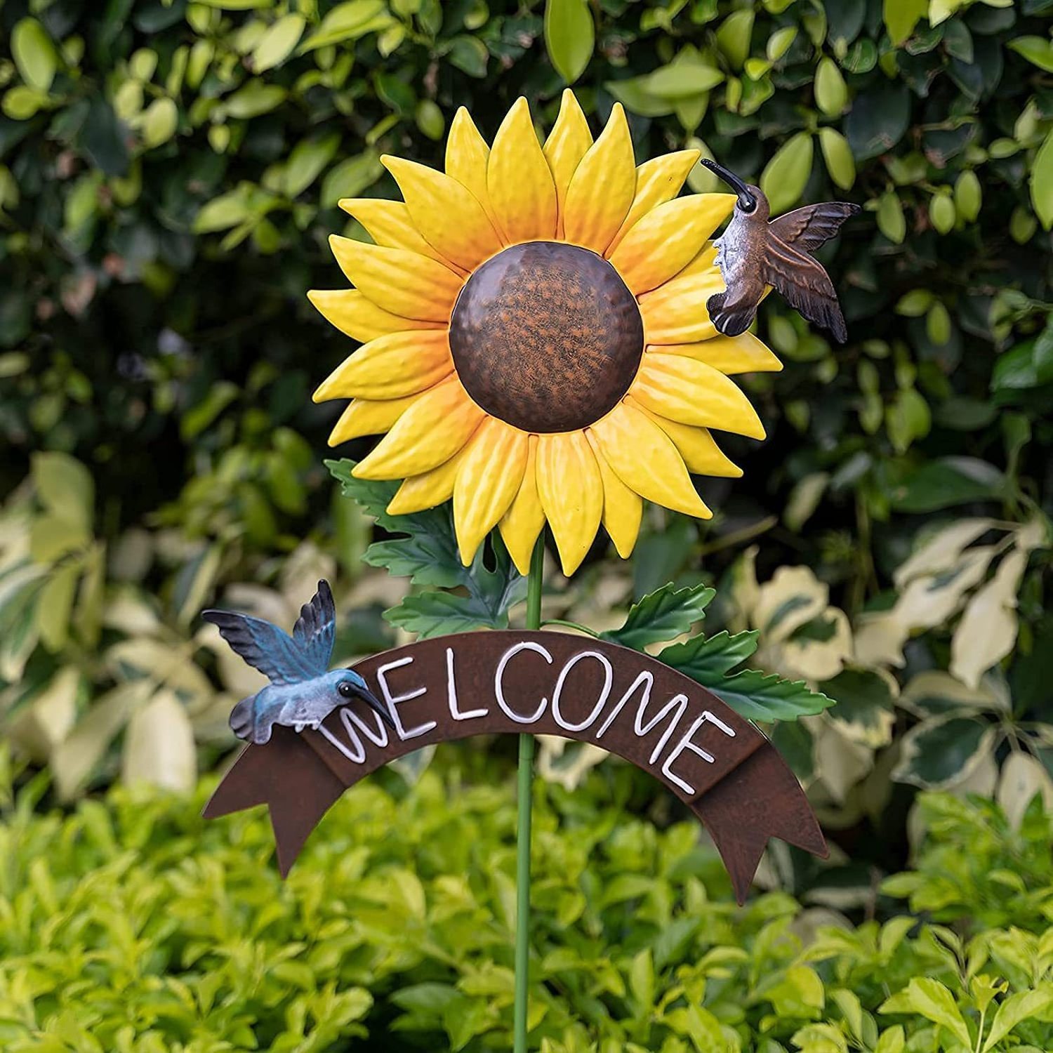 Garden Balcony decoration sunflower outdoor wrought iron sunflower floor ornaments