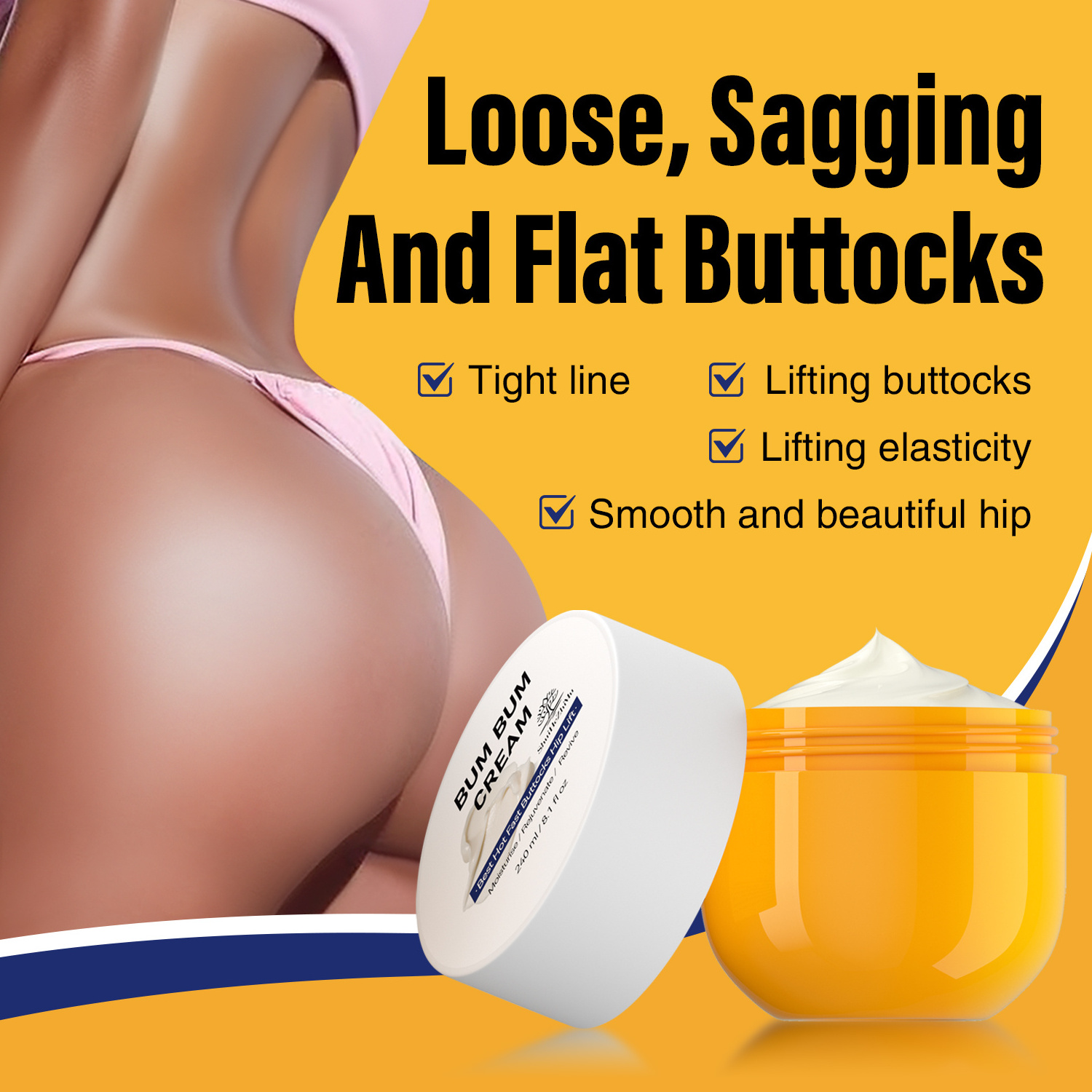 Herbal Butt Hip Up Cream Tightening Big Firming Hip Llift Up Enhancement Cream Private Label Natural Buttocks Enlargement Cream