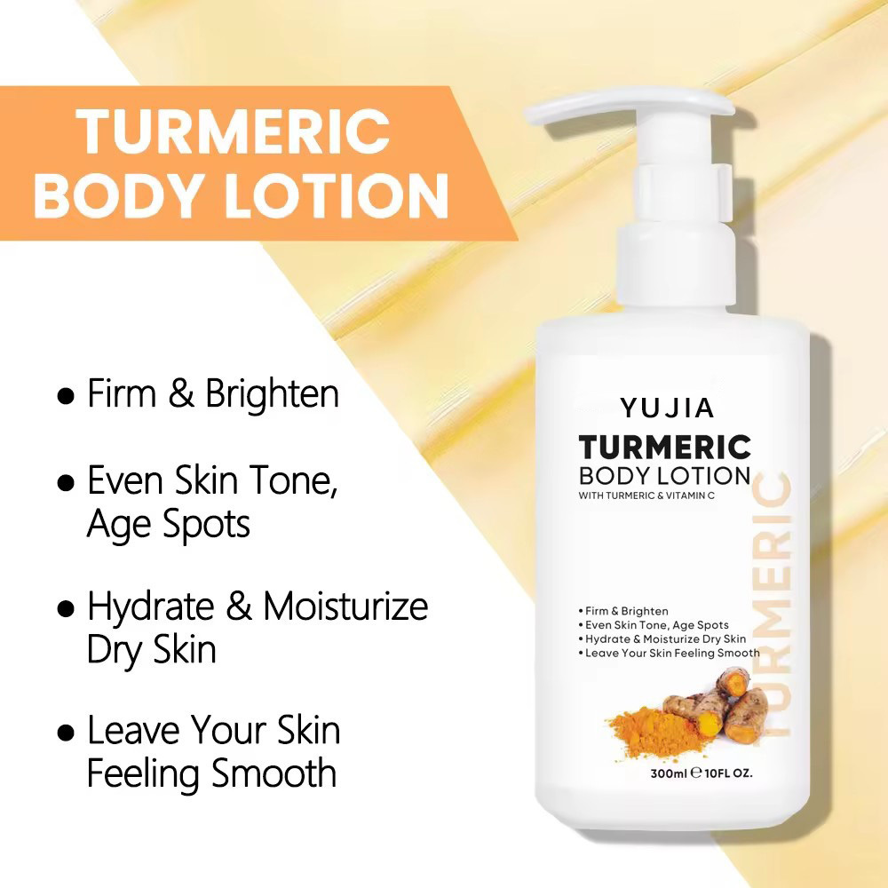 Skin Care Products Turmeric Whitening Dark Spots Removal Body Lotion Natural lightening body lotion  for Women Dark Skin