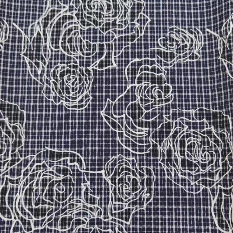 Wholesale Fabric Price Viscose Rayon Floral Foam printing processed Fabric For Women's Summer Shirts And Skirts