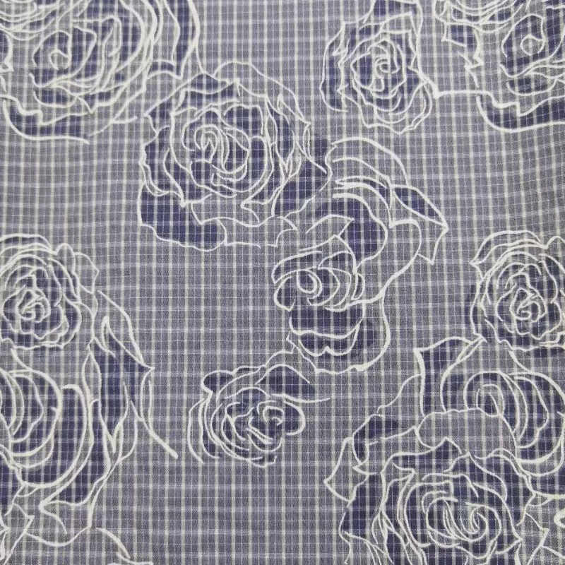 Wholesale Fabric Price Viscose Rayon Floral Foam printing processed Fabric For Women's Summer Shirts And Skirts