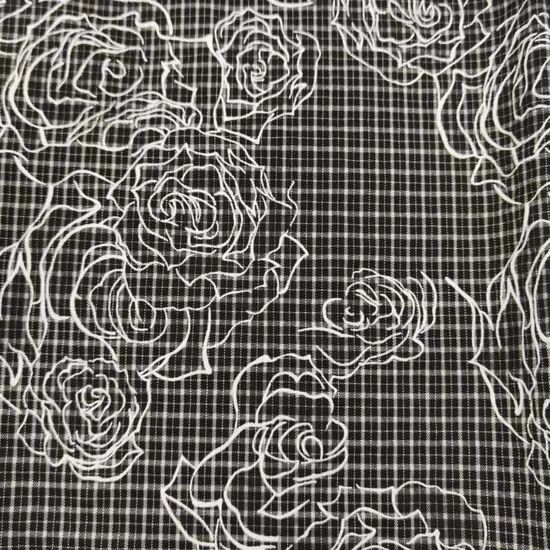 Wholesale Fabric Price Viscose Rayon Floral Foam printing processed Fabric For Women's Summer Shirts And Skirts