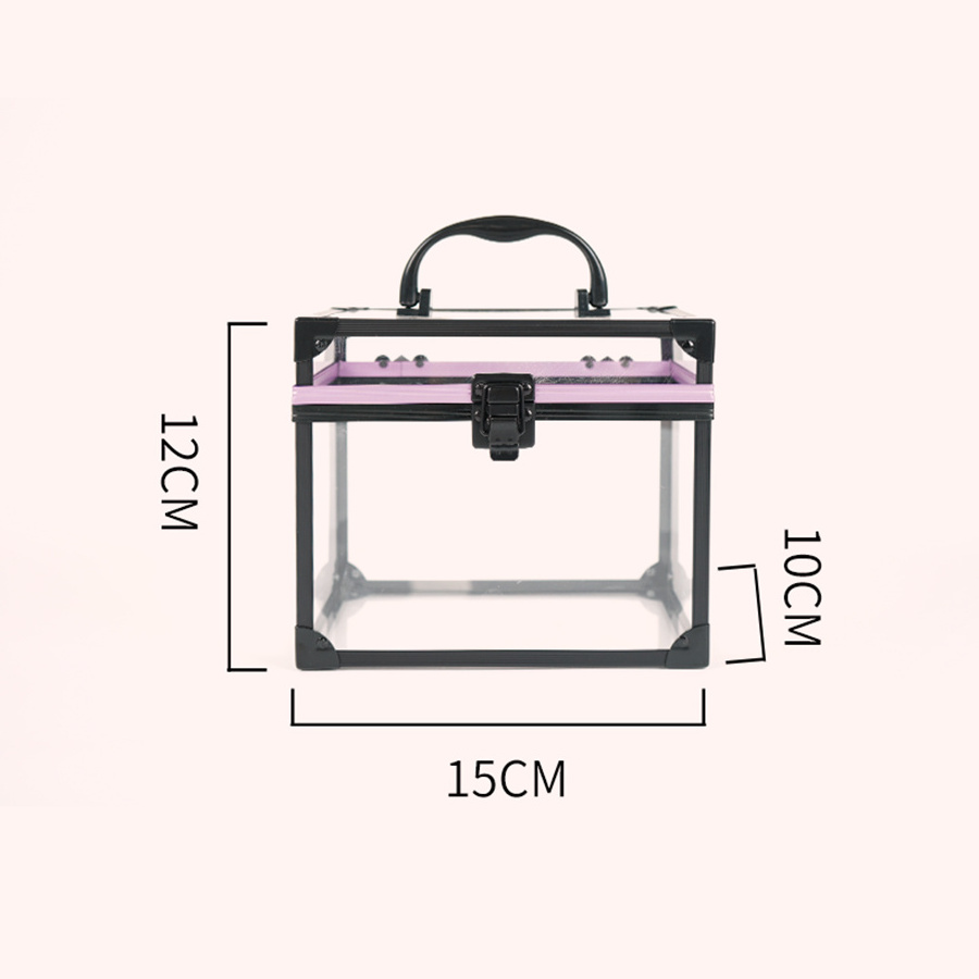 Custom Crown Tiara Carry Box Clear Crown Box Lockable Pageant Crown Box