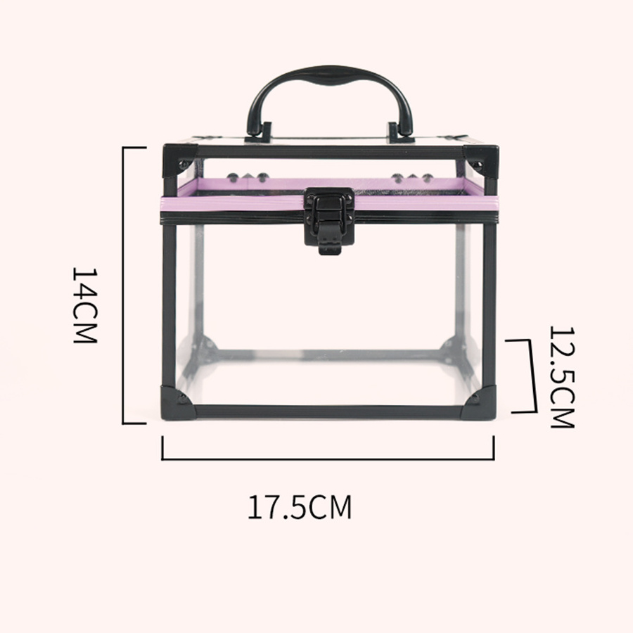 Custom Crown Tiara Carry Box Clear Crown Box Lockable Pageant Crown Box