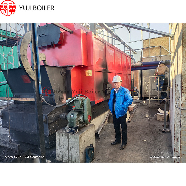 DZL 4tons 6tons 8tons 10thr Chain Grate Biomass Rice Husk Wood Fired Steam Boiler Chinese Factory