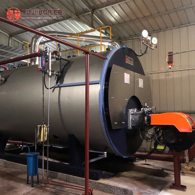 WNS 1 1.5 2 3 4 5 6 8 10 12 15 20 Ton Industrial Fire Tube Natural Gas Diesel Heavy Oil Lpg Fired Steam Boiler For Sale