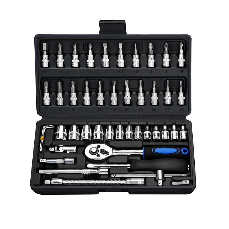 46 pcs High Quality Auto Tool Kits/ Hand Screwdriver Hammer Set Car Auto Repair Tool Kit for Household Auto Repair