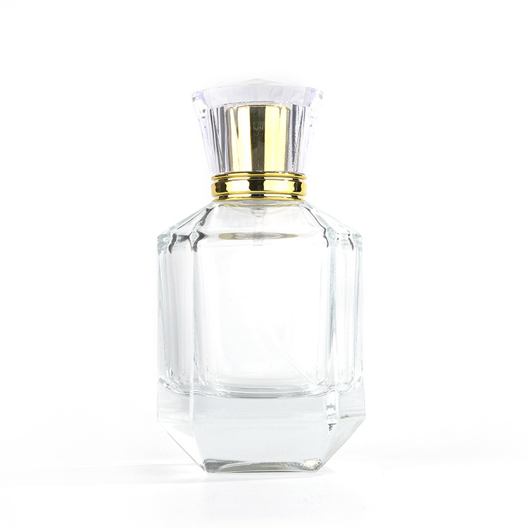 YJ-00939 Luxury Perfume Glass Bottle 80 Ml Simplicity Perfume Bottle Refillable Glass Spray