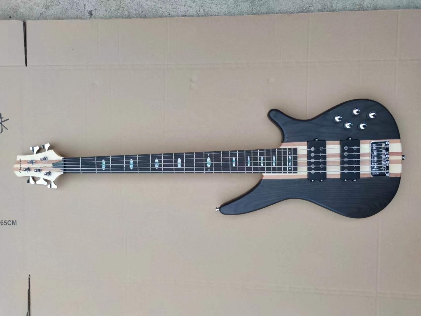 China factory good price 6 cordes lead neck through customized 6 strings electric guitar with amp from china