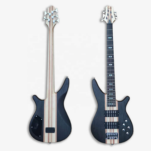 China factory good price 6 cordes lead neck through customized 6 strings electric guitar with amp from china