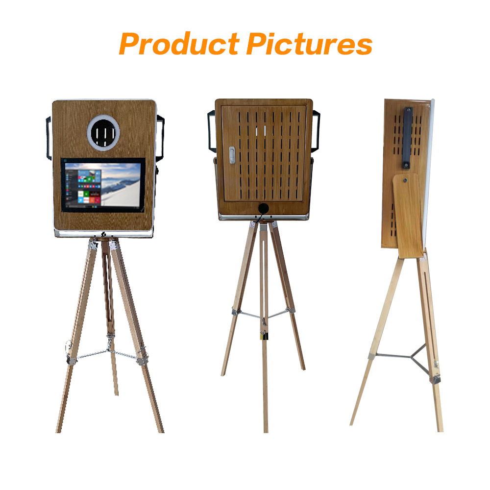 15.6'' Touch Screen Photo Booth For Sale Portable Instant Photo Printing Station Fatomation