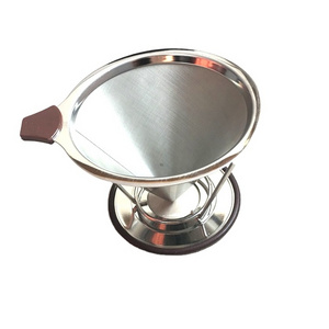 Baskets coffee filter stainless steel coffee dripper reusable mesh strainer