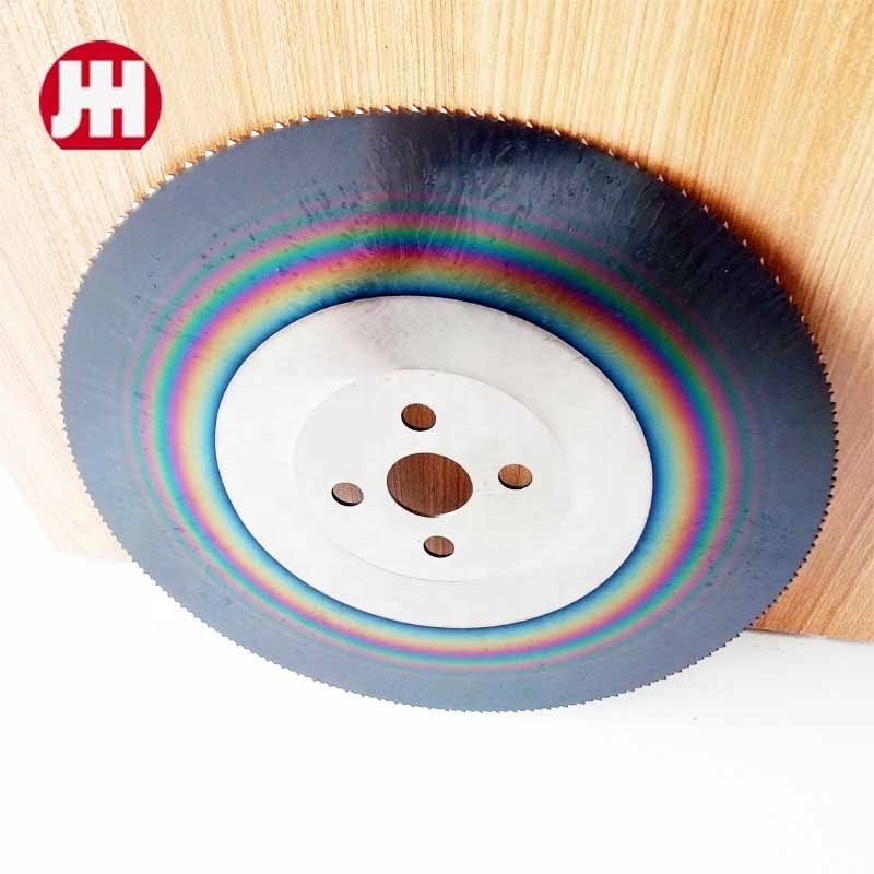 M42 HSS circular saw blade cutting disc for metal cutting Dmo5 Rainbow HSS cold saws 275mm 300mm 325mm 350mm