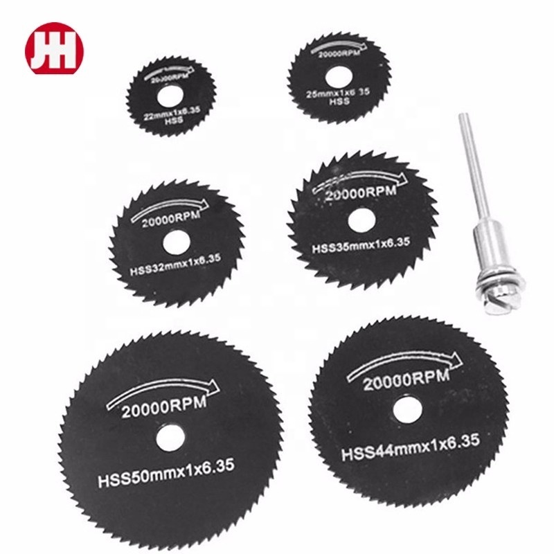 6 PCS each set of small mini circular high speed hacksaw blade for wood cutting