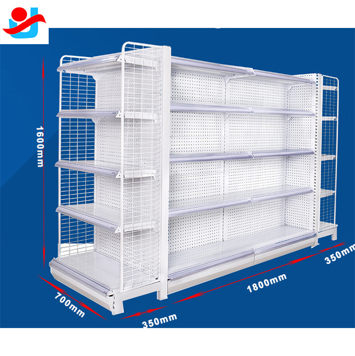 Hot Selling Grocery Steel Display Gondola Shelf Goods Shopping Store Shelf Used For Market