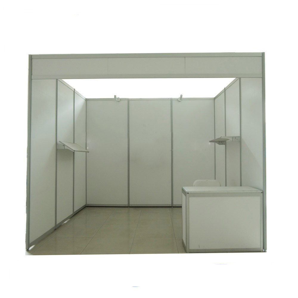 Guangzhou simple standard exhibition display booth/ carton fair portable aluminum exhibition stand