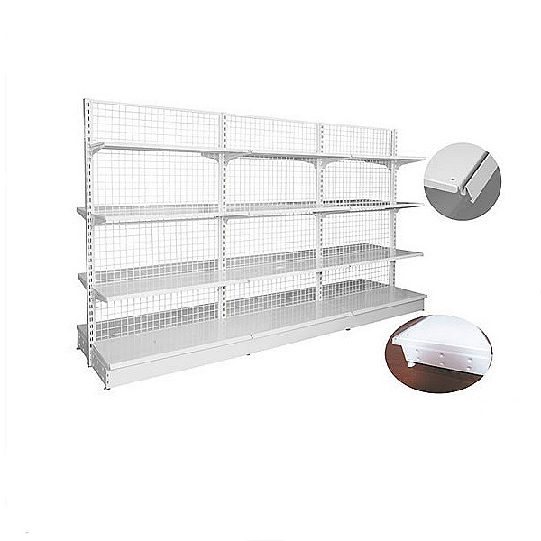 Black Retail Wire Mesh Display Stand Shelf / Light Duty Convenience Store Display Racks