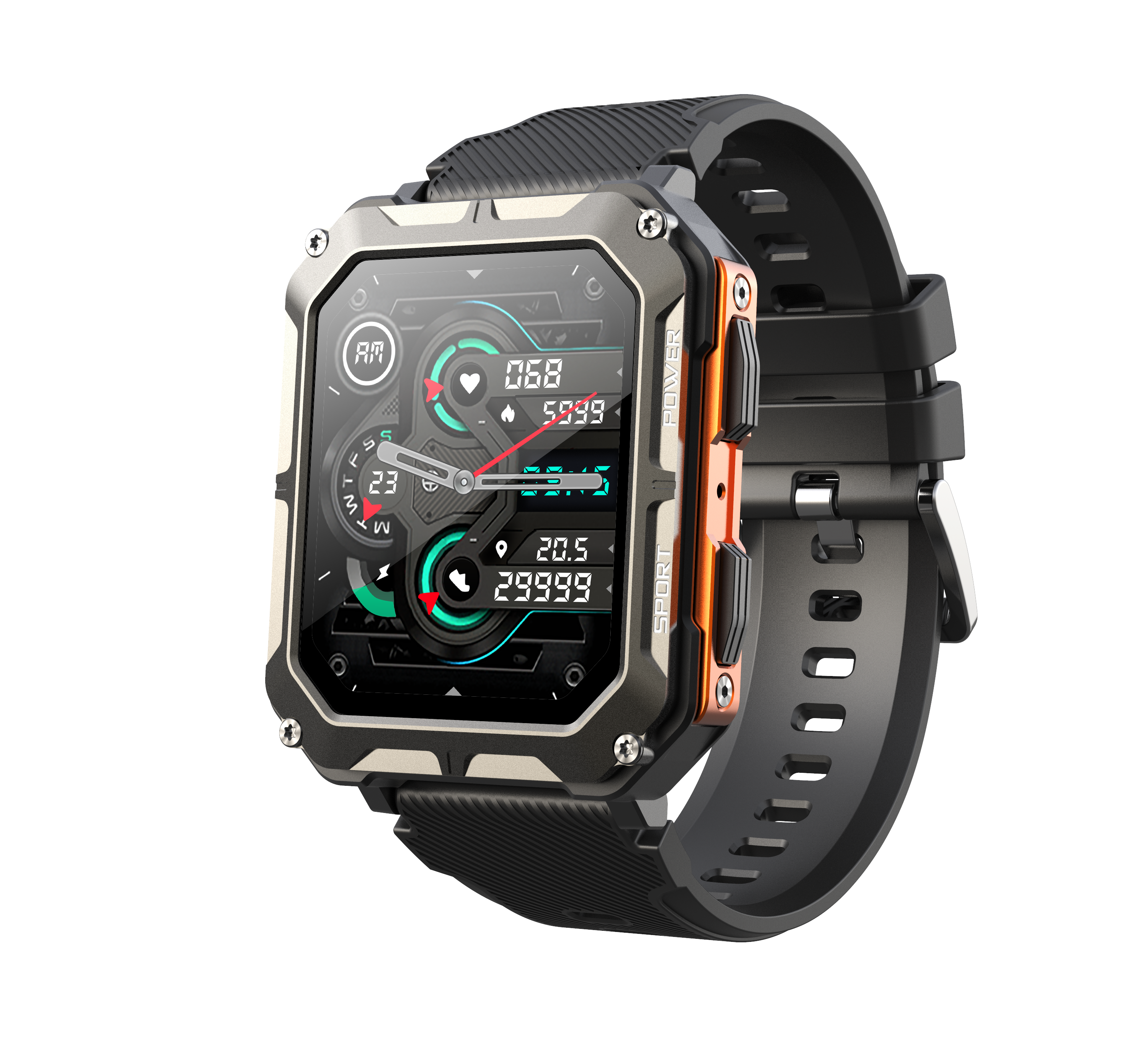 three-proof IP68 Waterproof 380mAh Long Time Standby C20 Pro Outdoor Android reloj inteligente Smart Watches 2023