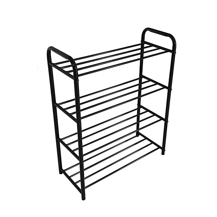 simple design metal frame entryway shoes rack iron shoes shelf 2/3/4 layers storage shelf for home/living room