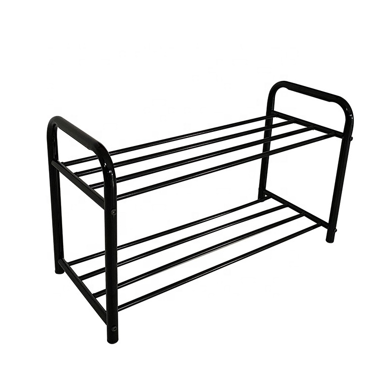 simple design metal frame entryway shoes rack iron shoes shelf 2/3/4 layers storage shelf for home/living room