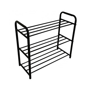 simple design metal frame entryway shoes rack iron shoes shelf 2/3/4 layers storage shelf for home/living room